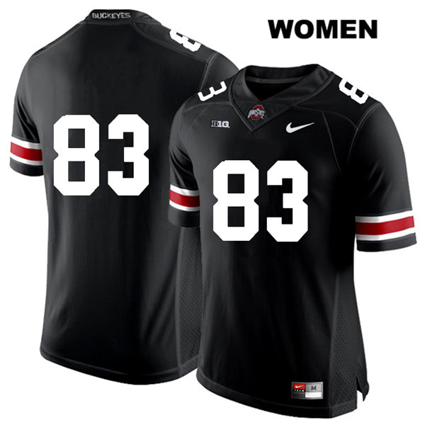 Ohio State Buckeyes Women's Terry McLaurin #83 White Number Black Authentic Nike No Name College NCAA Stitched Football Jersey LT19B30XW